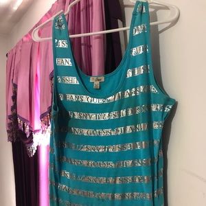 Guess tank top- sky blue color